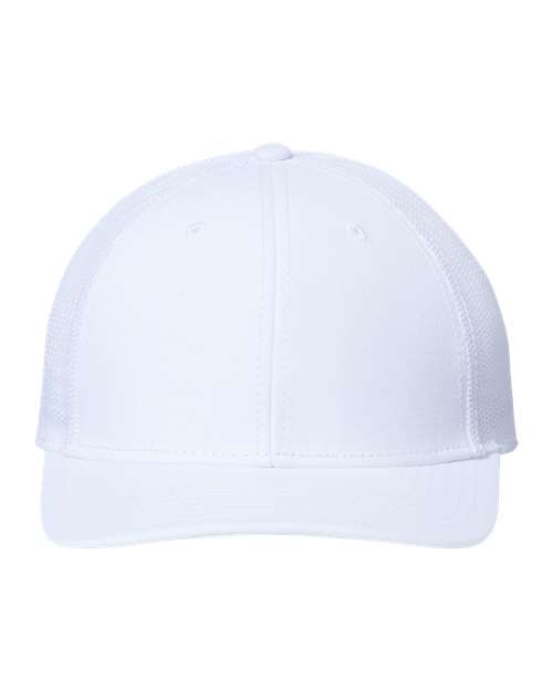 Atlantis Headwear Sustainable Recy Three Trucker Cap - White/ White