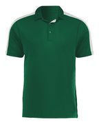 Augusta Sportswear Men's Two-Tone Vital Polo - Dark Green/ White