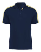 Augusta Sportswear Men's Two-Tone Vital Polo - Navy/ Vegas Gold