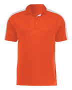 Augusta Sportswear Men's Two-Tone Vital Polo - Orange/ White