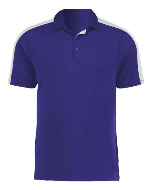 Augusta Sportswear Men's Two-Tone Vital Polo - Purple/ White