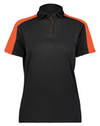 Augusta Sportswear Women's Two-Tone Vital Polo (Part 1 of 2) - Black/ Orange