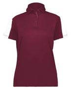 Augusta Sportswear Women's Two-Tone Vital Polo (Part 1 of 2) - Maroon/ White