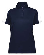 Augusta Sportswear Women's Two-Tone Vital Polo (Part 1 of 2) - Navy/ White
