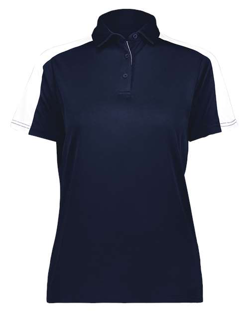 Augusta Sportswear Women's Two-Tone Vital Polo (Part 1 of 2) - Navy/ White