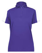 Augusta Sportswear Women's Two-Tone Vital Polo (Part 1 of 2) - Purple/ White