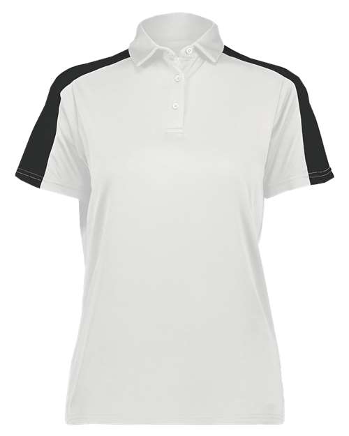 Augusta Sportswear Women's Two-Tone Vital Polo (Part 2 of 2) - White/ Black