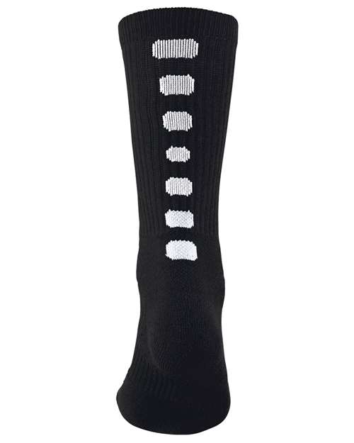 Augusta Sportswear Colorblocked Crew Socks - Black/ White