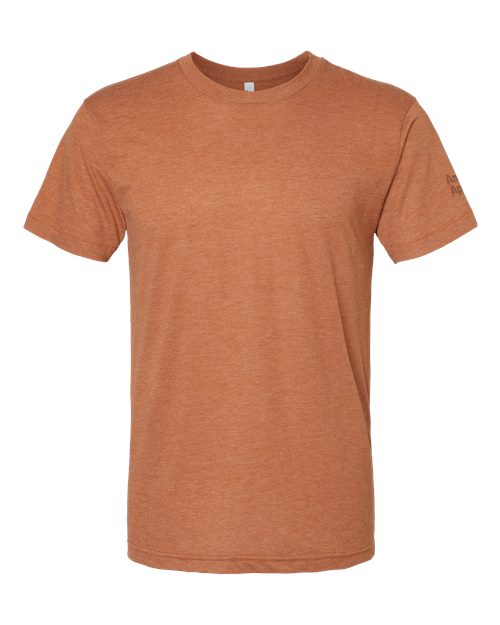 American Apparel Unisex Triblend Track Tee - Tri-Rust