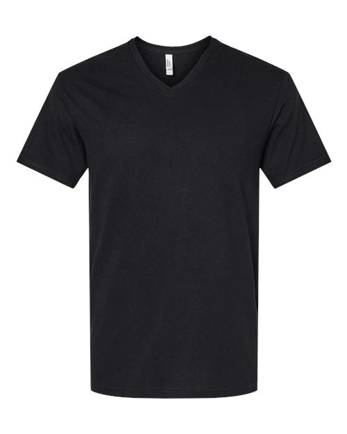American Apparel Unisex CVC V-Neck Tee - Black