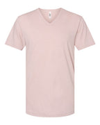 American Apparel Unisex CVC V-Neck Tee - Heather Blush