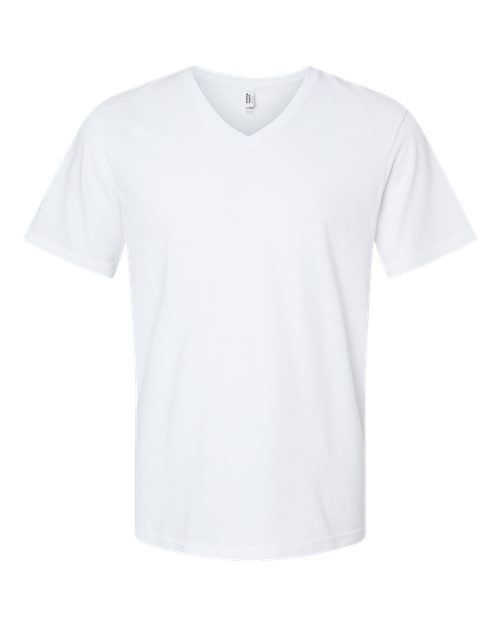 American Apparel Unisex CVC V-Neck Tee - White