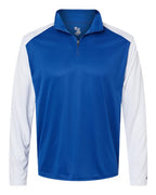 Badger Men's Breakout Quarter-Zip Pullover - Royal/ White