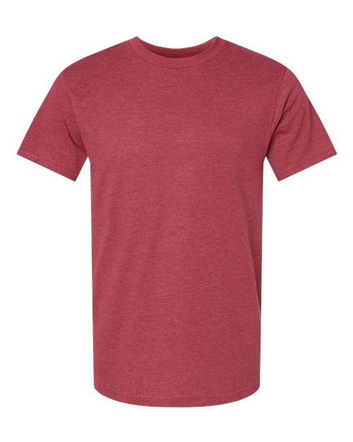 American Apparel Unisex CVC Tee (Part 1 of 3) - Heather Cardinal