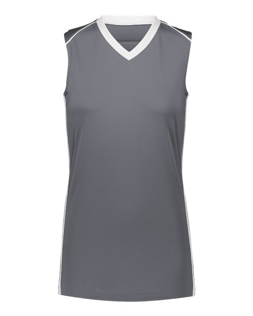 Augusta Sportswear Girls' Rover Jersey - Graphite/ White