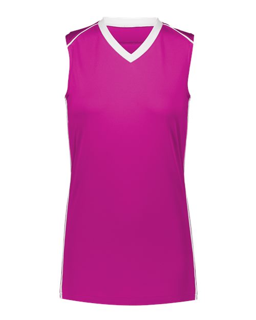 Augusta Sportswear Girls' Rover Jersey - Power Pink/ White