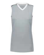 Augusta Sportswear Girls' Rover Jersey - Silver/ White
