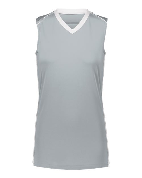 Augusta Sportswear Girls' Rover Jersey - Silver/ White